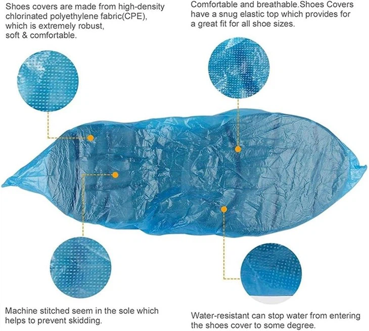 cpe shoe cover blue cpe shoe cover blue